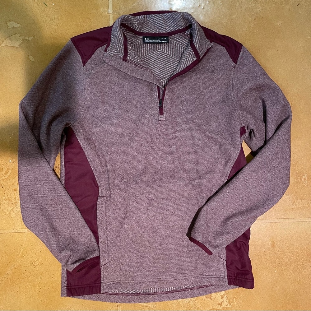 Under Armour Maroon Zip-Up Sweater